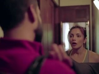 Excitat indian nevasta de casa având murdar film cu străin