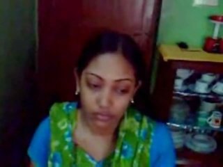 Telugu young lady in chudidar becomes ýalaňaç