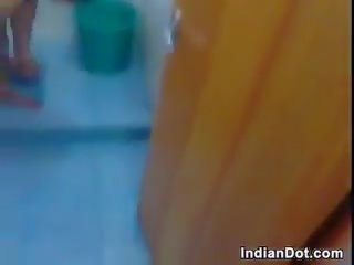 Big Indian Woman Washing Her Fat Body