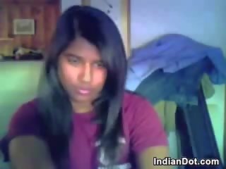 Adorable Indian Chick Strips And Plays Alone